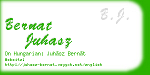 bernat juhasz business card