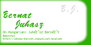 bernat juhasz business card